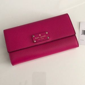 Kate spade hot pink wallet